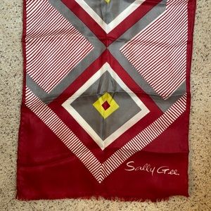 Vintage Sally Gee Silk Scarf